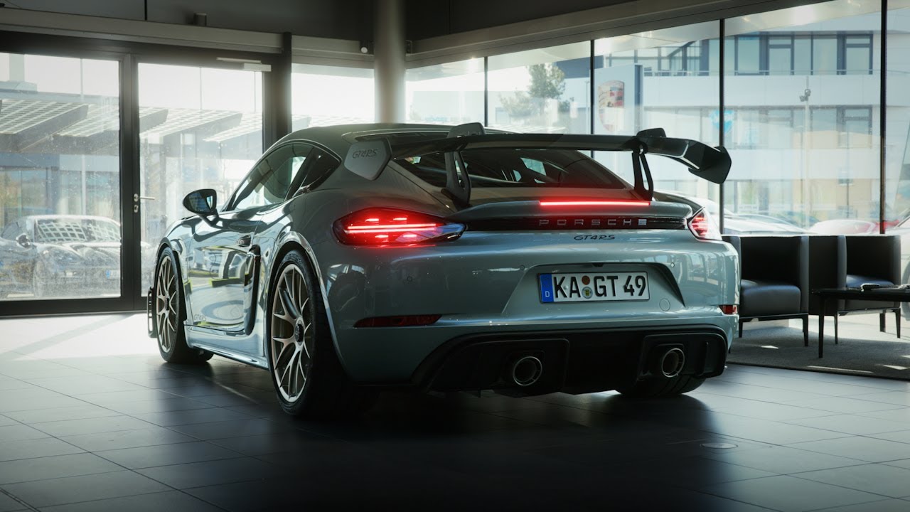 Picking up a new car: Porsche 718 GT4RS in PTS