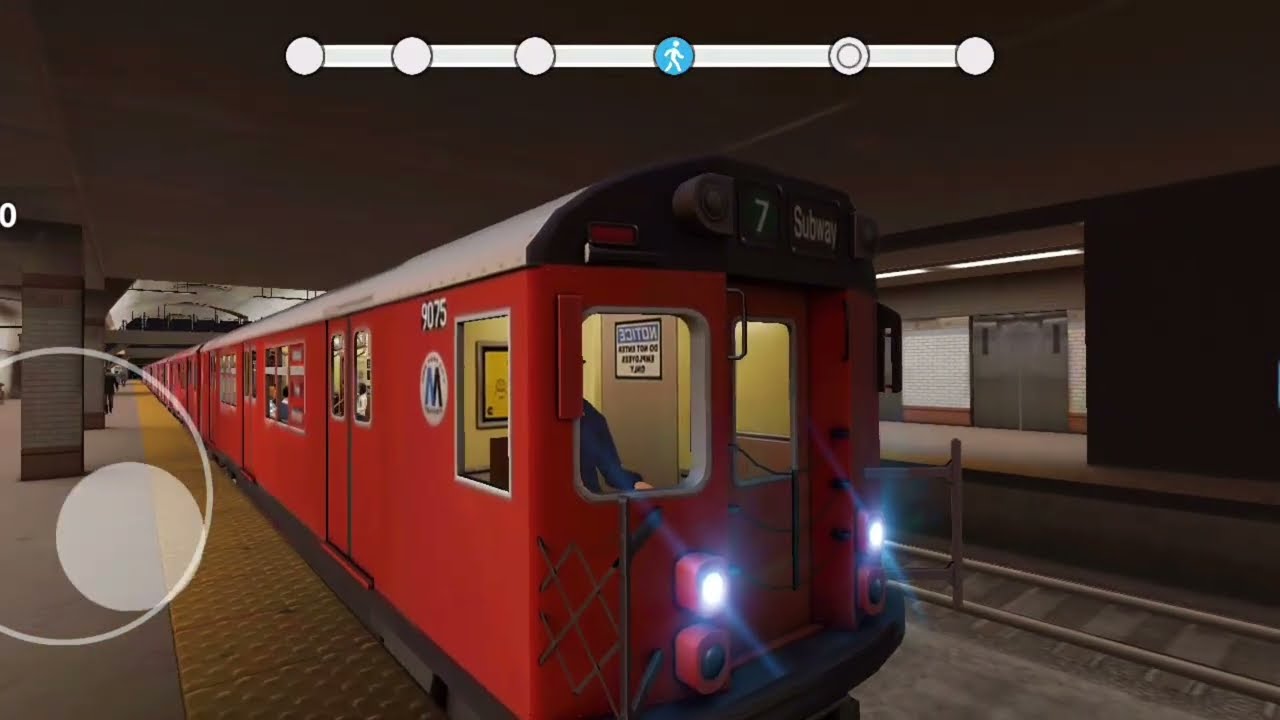 Метровагон поездка на 1 в вагоне метро по маршруту 7 Борот 9075