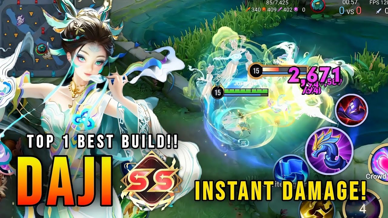 МГНОВЕННОЕ УБИЙСТВО ДАДЖИ!! Невероятный взрывной магический урон - Лучший билд №1 в честь королей