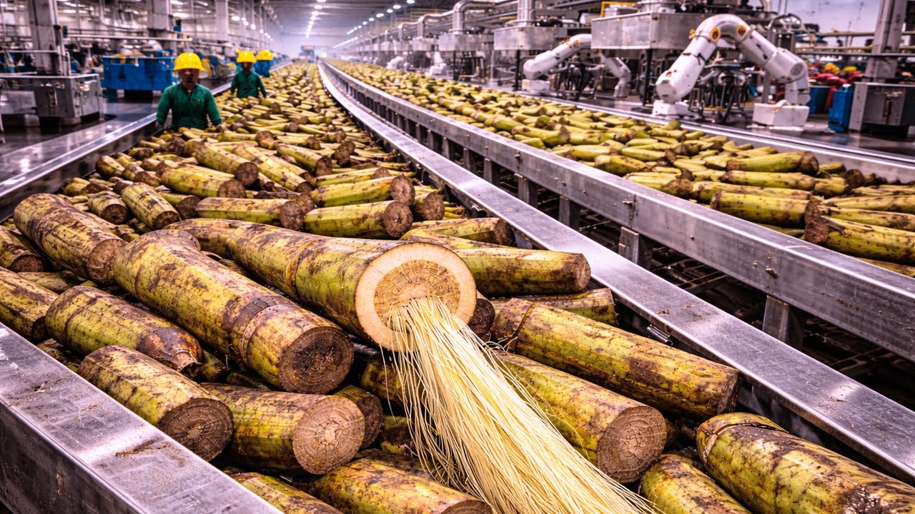 Inside a High-Tech Banana Stem Factory You’ve Never Seen Before