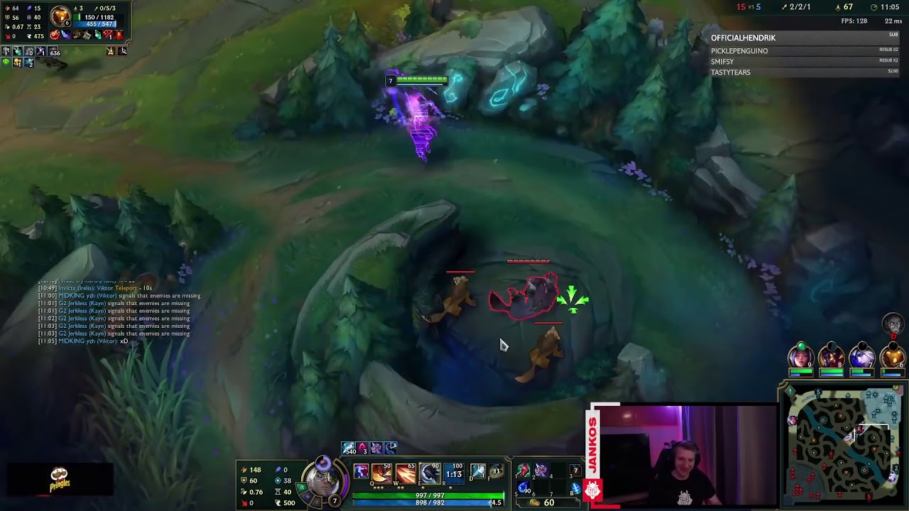 Bard'lowlight and Jankos laughed