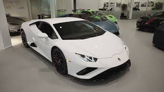 CHECK OUT This 2022 Lamborghini Huracán EVO RWD in Bianco Monocerus!