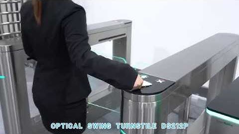 Daosafe DS212P optical swing turnstile gate with card collector solution!!