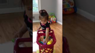 6/3/16 - Loves her shopping cart