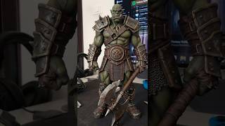 Full Orc Miniature Painting Process Start to Finish #3dprinting #art