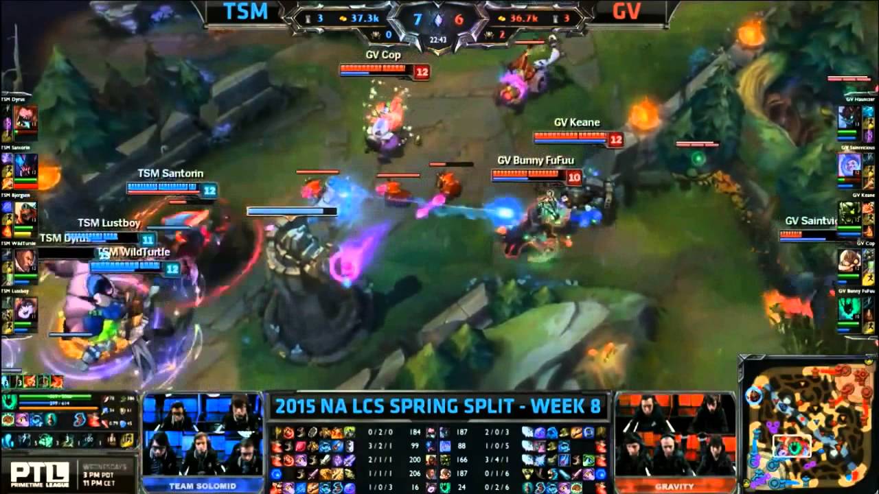 Team SoloMid vs Team Gravity - HIGHLIGHTS - NA LCS Spring 2015 - W8D1 - Season 2015 - LoL