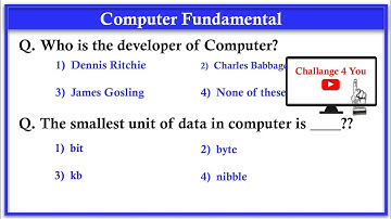 Top 100+ Computer Fundamental MCQ questions for all Competitive Exams - Computer Mcq