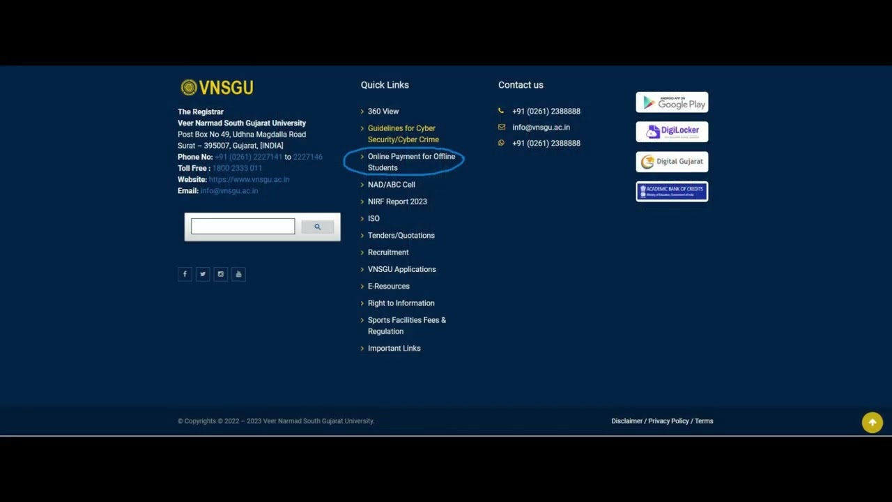 Online Payment for offline students