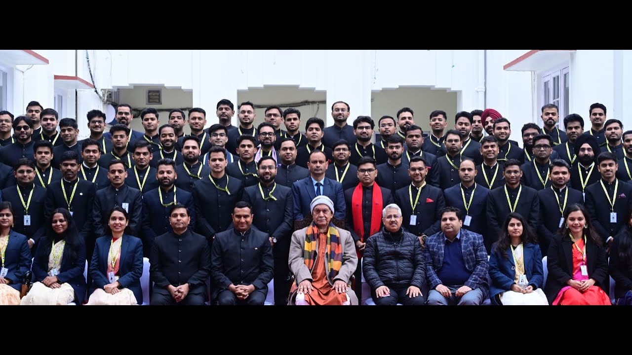 Lt Governor Manoj Sinha interacts with Indian Railway Management Service (IRMS) Officer Trainees