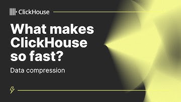 Data compression | Why is ClickHouse fast? (Part 5)