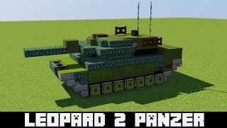 ✔ Minecraft Tutorial: How to build a Leopard 2 tank