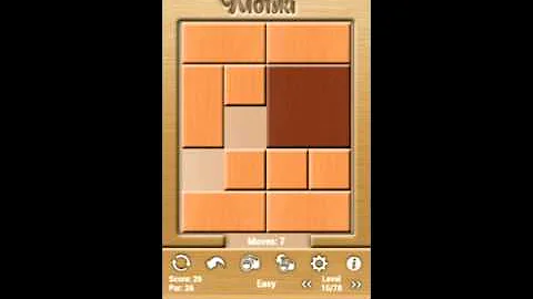 Klotski Easy Level 15/78 Par solution