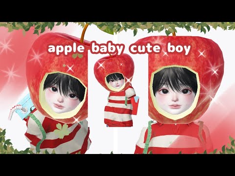 APPLE BABY CUTE BOY 🍎🍼 || Zepeto Toturial Oplas, No Pro Mode ❗