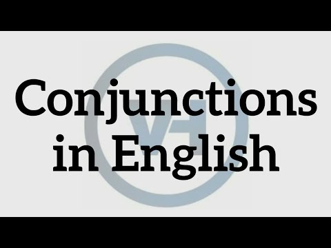 Conjunctions in English