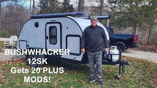 Bushwhacker12SK teardrop camper gets 20 plus mods!
