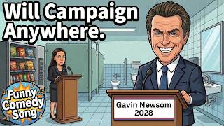 Politicians Roasted Campaigning Anywhere Theme Song Political Satire Cartoon