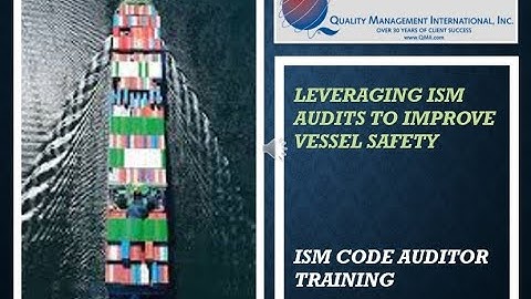 QMII - ISM Code Auditor Training