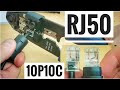 Jak zarobić wtyk modularny RJ50 10P10C na przewód - Zaciskarka HT-2092C? Poradnik Manual Tutorial
