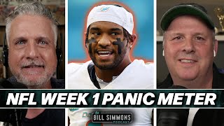 Download Lagu The NFL Week 1 Panic Meter | The Bill Simmons Podcast MP3 Download Lagu The NFL Week 1 Panic Meter | The Bill Simmons Podcast MP3