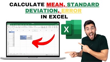 How Calculate Mean, Standard Deviation & Standard Error in Excel