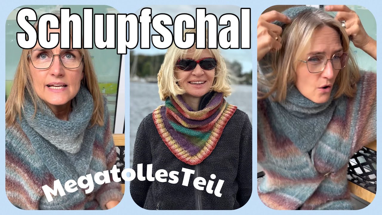 Schlupfschal oder Mützenschal ganz einfach #stricken - Mega praktisch