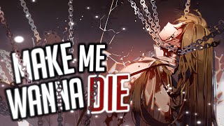 Nightcore - Make Me Wanna Die (Rock Version) (Lyrics) Resimi