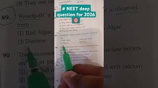 # NCERT DEEP # NEET 2026🎯 # BIOLOGY # MBBS# QUESTION PRATICE