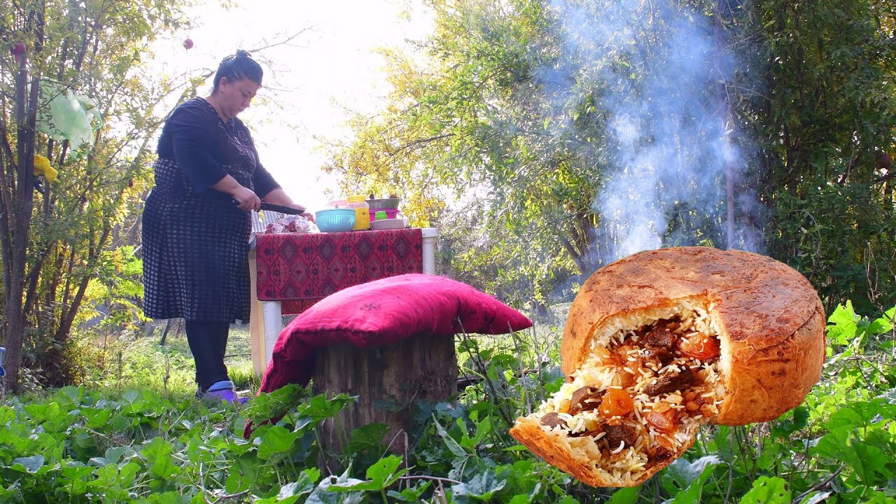 Shah Pilaf Recipe by Azerbaijan Rural Village Life YouTube