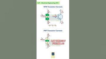 BJT Currents Explained | NPN vs PNP Formulas Made Simple #electricalengineeringxyz