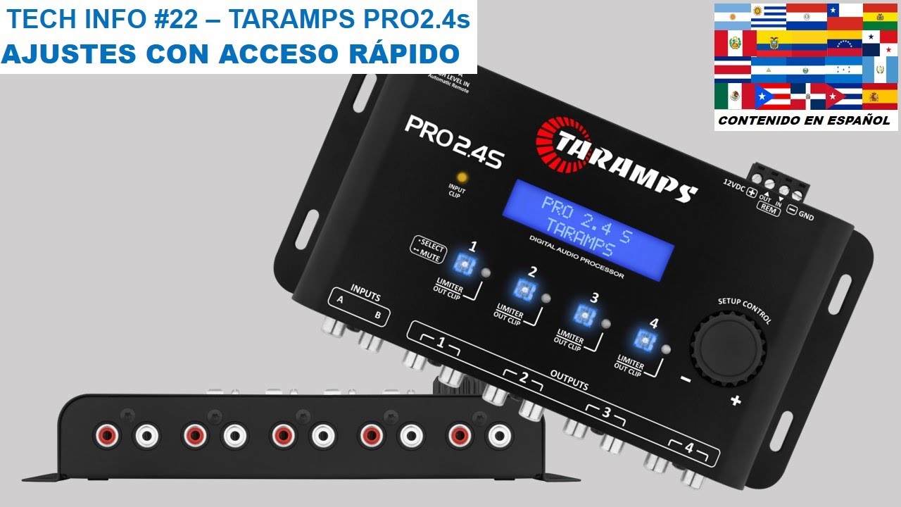 Taramps PRO2.4S プロセッサー デジタル クロスオーバー 4ch 【公式通販】