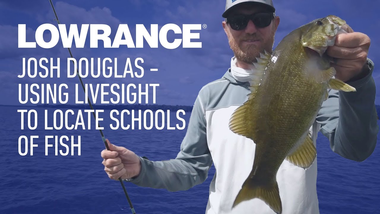 bass fishing at night Josh Douglas - Using LiveSight to Locate Schools of Fish | Lowrance