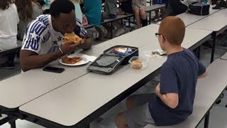 Her Son Ate Alone At School Each Day. Then When A Football Star Sat Next To Him Mom Was In Tears