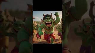 राक्षस vs हनुमान जी कार्टून वीडियो #cartoon #trending #viral #ai #hanumanji #rakshasa #shorts #short