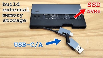 How to build an external USB-C memory with an M.2 NVMe PCIe SSD • Installation and Test