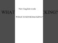 WHAT IS SENSEHACKING? #shorts