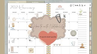 How to use our digital planner in Notability- A quick start guide