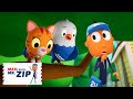 Kitty Cat Makes an Animal Friend! | @MailWithMrZIP Fun Mailman Cartoons for Kids