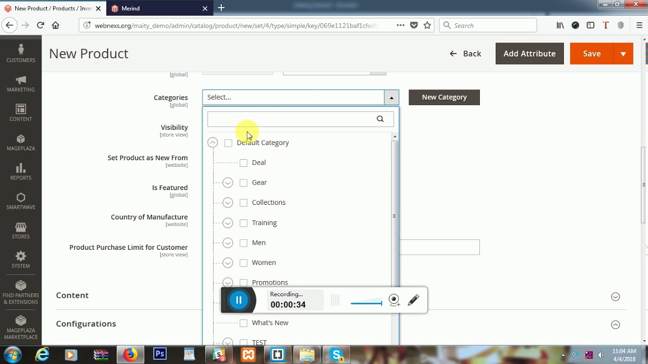 How to Add New Product in Magento? | Magento tutorials - YouTube