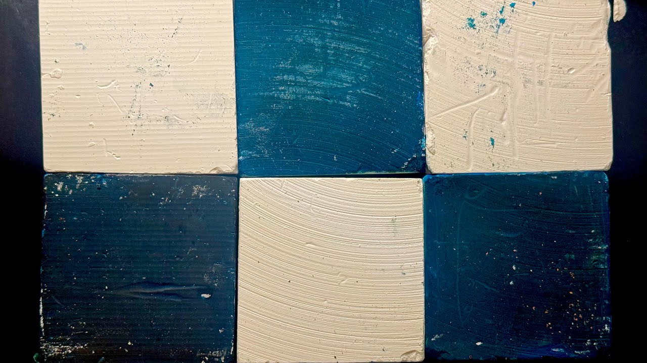 Gym Chalk ASMR : Fresh Plain & Dyed 💙🤍🫶🏽✨