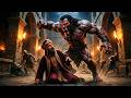 A Terrifying Ghoul Attacks A Tyrannical King And A Princess Stands Between The Total Annihilat 