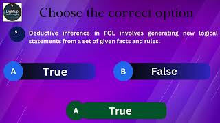 Chapter 9 of Artificial Intelligence video: Inference in First-Order Logic - True/False