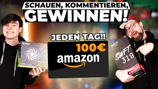 Gewinnspiel! - Jeden Tag einen 100€ Amazon Gutschein - Schauen, Kommentieren & Gewinnen!