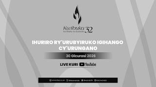 #Kwibuka32: Ihuriro ry'Urubyiruko, Igihango cy'Urungano | Tariki 30 Gicurasi 2026