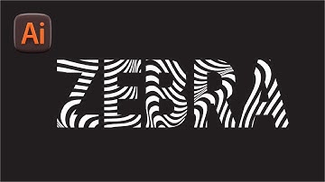 Zebra text effect in adobe illustrator 2023 tutorial | Text effect illustrator.