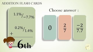 Addition Flash Cards Game for 6th Grade | Exercise 3