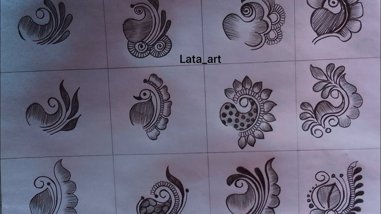 Basic mehndi elements / Mehndi class - 1 / Easy mehndi design / Mehndi
