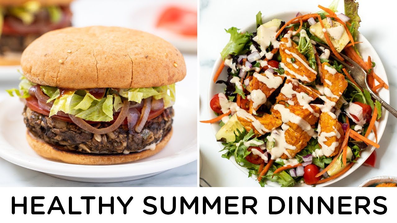 EASY SUMMER DINNER RECIPES ‣‣ vegan & gluten-free - YouTube