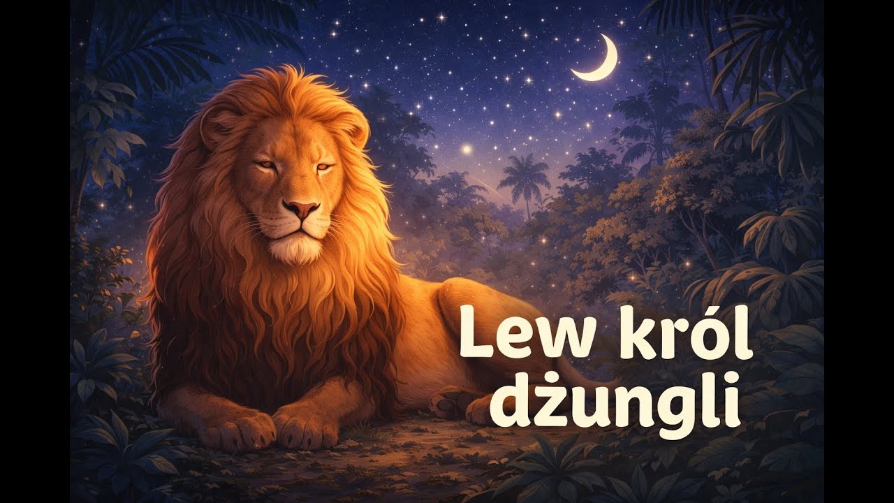 Lew – król dżungli 🦁 Spokojna bajka do snu dla dzieci | DeepSleep Haven