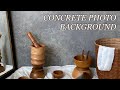 DIY Concrete Photo Background