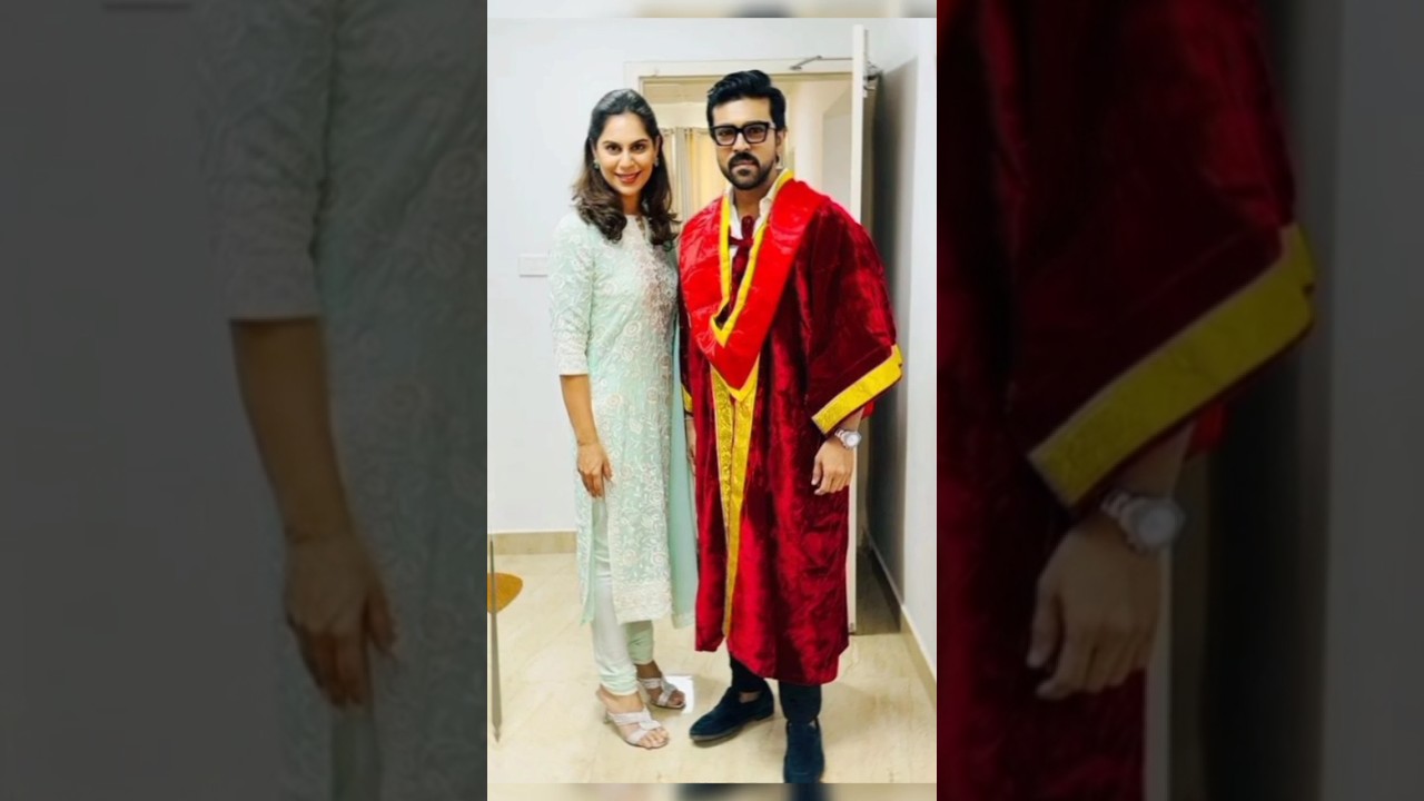 Ram Charan obtained his doctorate from the university of Wales 🤩🤩🤩